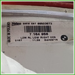 Fanale Fanalino Posteriore Destro DX VALEO 89503973 BMW Serie 1 E81/E87 63216924502 Usato