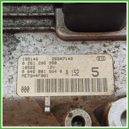 Centralina Motore Iniezione ECU BOSCH 0261206980 FIAT PUNTO 1N/1P 1.2 16V 59kw 46782632 1999 2005