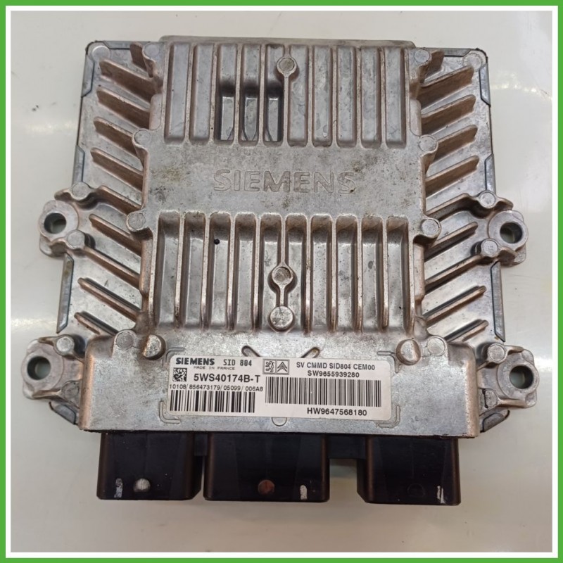 Centralina Motore Iniezione ECU SIEMENS 5WS40174B-T CITROEN C2 1.4 50kw 1940WS 2003 2010