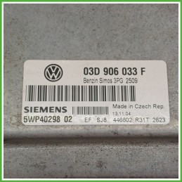 Centralina Motore Iniezione ECU SIEMENS 5WP40298-02 VOLKSWAGEN POLO 9N 1.2 40kw 03D906033F 2001 2005