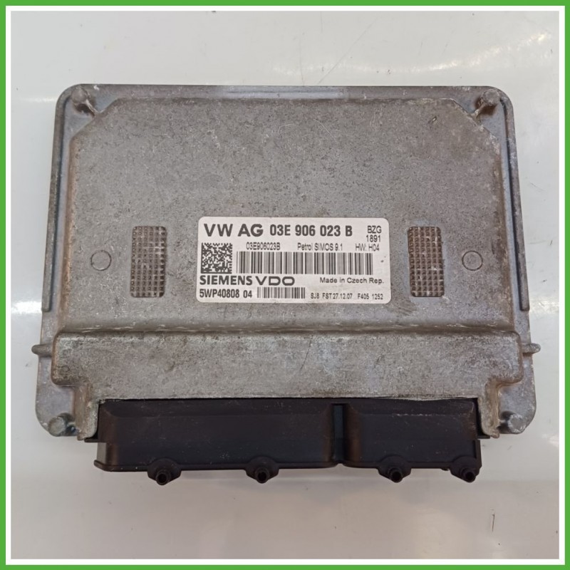 Centralina Motore Iniezione ECU SIEMENS 5W940808-04 VOLKSWAGEN POLO 9N 1.2 44kw 03E906023B 2005 2009