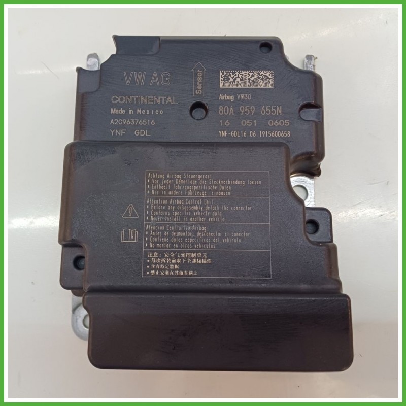 Centralina Airbag CONTINENTAL A2C96376516 AUDI Q5 FYB 2.0 TDI 80A959655N 2016 2021