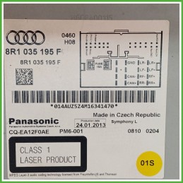 Autoradio AUDI A4 8K 2.0 TDI 8R1035195F 2011 2016 PANASONIC CQ-EA12F0AE