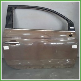 Porta Portiera Sportello Anteriore Destra DX MARRONE FIAT 500 3P Berlina 2007 2015 Originale Usato
