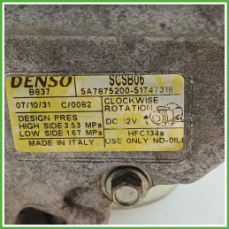 Compressore Clima AC Aria Condizionata DENSO SCSB06 FIAT 500 3P 71797201