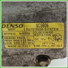 Compressore Clima AC Aria Condizionata DENSO SCSB06 LANCIA MUSA TG 71797201