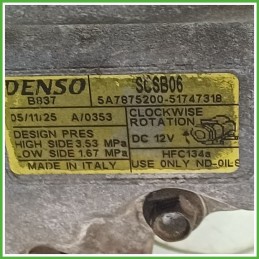 Compressore Clima AC Aria Condizionata DENSO SCSB06 FIAT PUNTO 2U 71797201