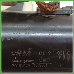 Motorino Avviamento BOSCH 0001139019 AUDI A4 8K 03L911021G