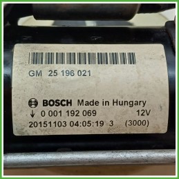 Motorino Avviamento BOSCH 0001192069 OPEL MOKKA 25196021