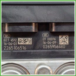 Centralina ABS Modulo Pompa BOSCH 0265956480 520175450 FIAT TIPO 6J Originale Usato