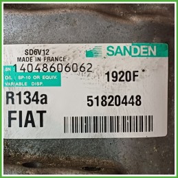 Compressore Clima AC Aria Condizionata SANDEN SD6V12 ALFA ROMEO MiTo X6 51820448