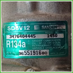 Compressore Clima AC Aria Condizionata SANDEN SD6V12 CITROEN C3 1a Serie 9800821980