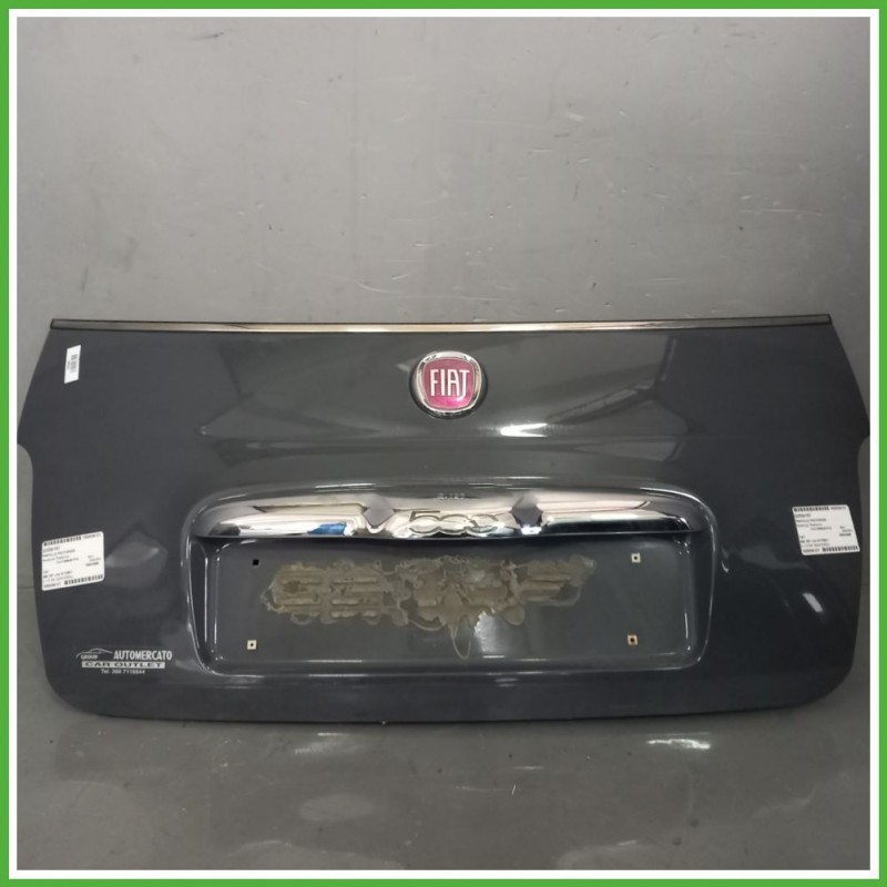 Portellone Bagagliaio Cofano Baule Posteriore FIAT 500 3P 2007 2015 GRIGIO PASTELLO Cabrio Originale Usato