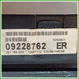 Quadro strumenti contachilometri tachimetro OPEL 351189000 OPEL ZAFIRA T98 1.8 16V 9195038