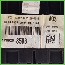 Quadro strumenti contachilometri tachimetro CONTINENTAL A2C53348099 SEAT LEON 1P 1.6 1P0920804BX