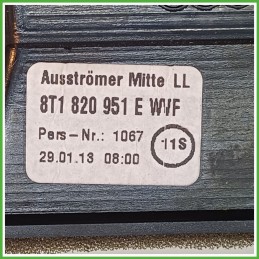 Bocchetta Climatizzazione Anteriore Centrale AUDI A4 8K 5 Porte 8T1820951EWVF 2011 2016