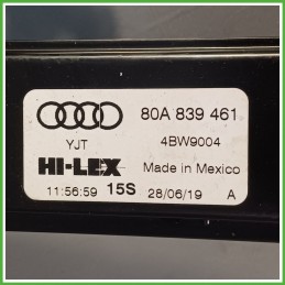 Alzacristalli Alzavetro Elettrico Posteriore Sinistro SX AUDI Q5 FYB 80A839461A 2016 2021