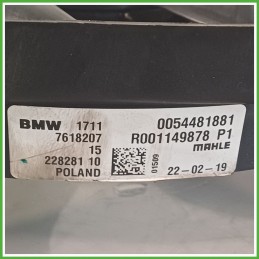 Elettroventola Radiatore Motore MAHLE R001149878-P1 BMW Serie 2 Act.Tourer ibrida F45 17427646410 B38A15A 2016 2018