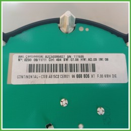 Quadro strumenti contachilometri tachimetro CONTINENTAL A2C53385827 CITROEN C3 A51 1.4 98041181XT