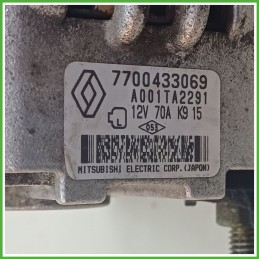 Alternatore MITSUBISHI A001TA2291 RENAULT CLIO 2a Serie 7700433069