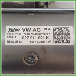 Motorino Avviamento VALEO RSW20R-12 VOLKSWAGEN T-ROC 02Z911021KX