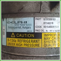 Compressore Clima AC Aria Condizionata DELPHI 6561318 RENAULT MEGANE 2a Serie 8200309193