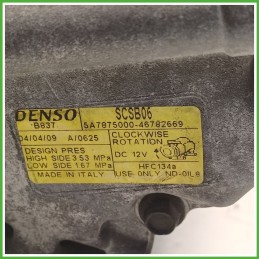 Compressore Clima AC Aria Condizionata DENSO SCSB06 FIAT PANDA 2Q 46782669