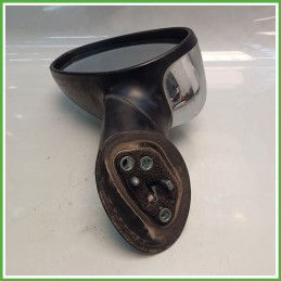 Specchio Specchietto Retrovisore Sinistro SX CROMATO FIAT 500 3P 2007 2015 FICOSA FICOMIRRORS Originale Usato