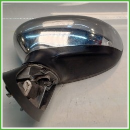 Specchio Specchietto Retrovisore Sinistro SX CROMATO FIAT 500 3P 2007 2015 FICOSA FICOMIRRORS Originale Usato