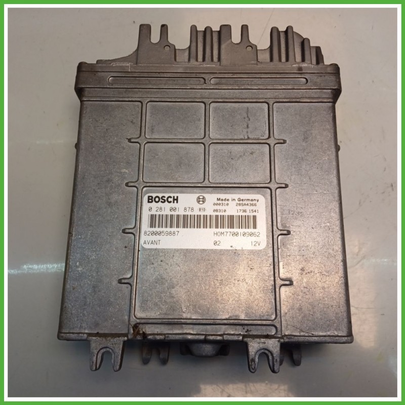 Centralina Motore Iniezione ECU BOSCH 0281001878 RENAULT CLIO 2a Serie 1.9 59kw 8200059887 1998 2001