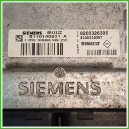 Centralina Motore Iniezione ECU SIEMENS S110140201A RENAULT CLIO 2a Serie 1.2 43kw 8200326395 2001 2010