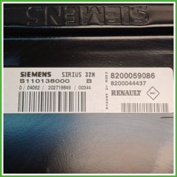 Centralina Motore Iniezione ECU SIEMENS S110138000B RENAULT CLIO 2a Serie 1.2 43kw 8200059086 1998 2001