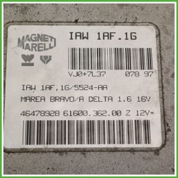 Centralina Motore Iniezione ECU MAGNETI MARELLI IAW1AF.16 FIAT MAREA 1.6 16V 76kw 46478928 1996 1999