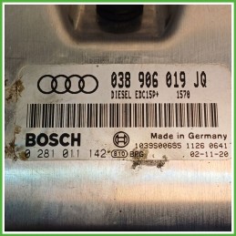 Centralina Motore Iniezione ECU BOSCH 0281011142 AUDI A4 8E 1.9 TDI 96kw 038906019JQ 2000 2004