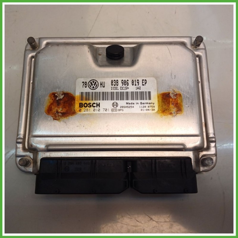 Centralina Motore Iniezione ECU BOSCH 0281010701 VOLKSWAGEN PASSAT 3B 1.9 TDI 96kw 038906019EP GASOLIO 2000 2006