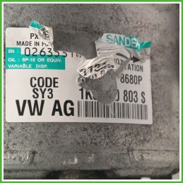 Compressore Clima AC Aria Condizionata SANDEN PXE16 VOLKSWAGEN TOURAN 1T 1K0820808F