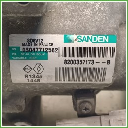 Compressore Clima AC Aria Condizionata SANDEN SD6V12 RENAULT CLIO 3a Serie 8200357173