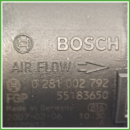 Debimetro Misuratore Massa Aria BOSCH 0281002792 FIAT BRAVO 3L 1.9 51782034 2007 2010