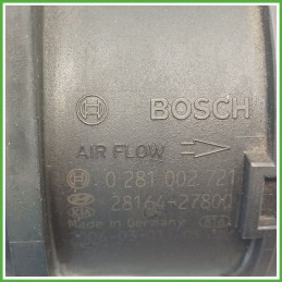 Debimetro Misuratore Massa Aria BOSCH 0281002721 KIA SPORTAGE 2a Serie 2.0 16V 2816427800 2004 2008