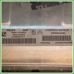 Centralina Motore Iniezione ECU VALEO 21586539-8A CITROEN C3 2a Serie 1.4 54kw 1943FL 2005 2010