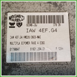 Centralina Motore Iniezione ECU MAGNETI MARELLI IAW4EF.G4 FIAT MULTIPLA 1F 1.6 16V 76kw 55184487 2004 2012