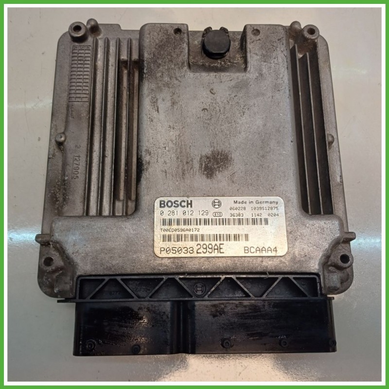 Centralina Motore Iniezione ECU BOSCH 0281012129 DODGE CALIBER 2.0 103kw K68044369AB 2006 2010