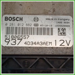 Centralina Motore Iniezione ECU BOSCH 0281012882 ALFA ROMEO 147 W8 1.9 JTD 88kw 51806557 2004 2011