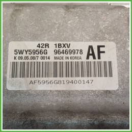 Centralina Motore Iniezione ECU MANDO 5WY5956G CHEVROLET (DAEWOO) AVEO T250 1.2 62kw 96469978 2008 2012