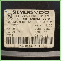 Quadro strumenti contachilometri tachimetro SIEMENS A2C53144918 BMW Serie 3 E90/E91 62109316127