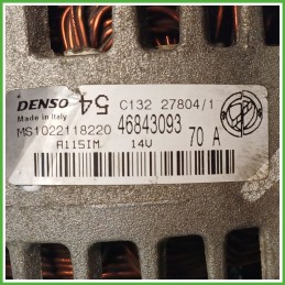 Alternatore DENSO MS1022118220 FIAT PANDA 2Q 52003531