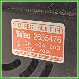 Alternatore VALEO 2655476 CHEVROLET (DAEWOO) KALOS T200 96652100