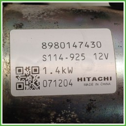 Motorino Avviamento HITACHI S114.925 OPEL ASTRA A04 98014743