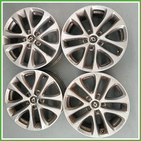 Cerchi in Lega RENAULT MEGANE 4a Serie (dal 01/2016 al 03/2021) 17 pollici 17" 7.0J 5x114.3 ET 43 4pz originali usati
