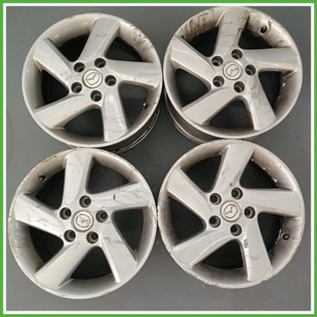 Cerchi in Lega MAZDA Mazda 6 1a Serie (dal 06/2002 al 06/2009) 16 pollici 16" 7.0J 5x114.3 ET 55 4pz originali usati
